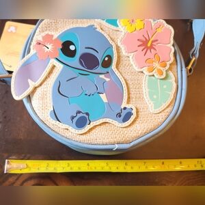 Blue Stitch Crossbody Bag